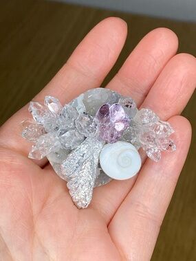 Adjustable Raw Crystal Statement Ring • Luxury Natural Druzy Chunky Stone Ring